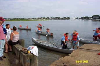 Heading back to shore